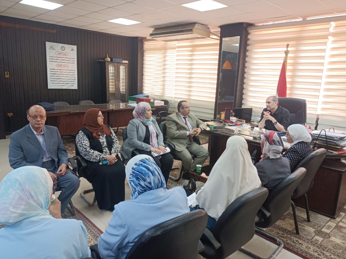 زيارة دعم فني للاعتماد المؤسسي والبرامجي لكلية الآداب